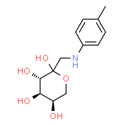 ChemSpider 2D Image | 1-Deoxy-1-[(4-methylphenyl)amino]-D-fructopyranose | C13H19NO5