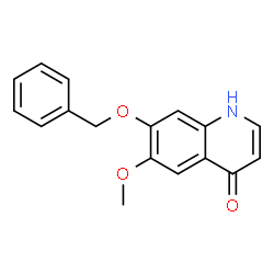 ChemSpider 2D Image | 7-(Benzyloxy)-6-methoxyquinolin-4-ol | C17H15NO3