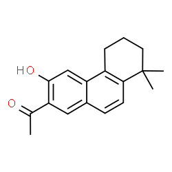 ChemSpider 2D Image | 1-(3-Hydroxy-8,8-dimethyl-5,6,7,8-tetrahydro-2-phenanthrenyl)ethanone | C18H20O2