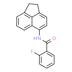 ChemSpider 2D Image | N-(1,2-Dihydro-5-acenaphthylenyl)-2-iodobenzamide | C19H14INO