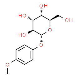ChemSpider 2D Image | 4-Methoxyphenyl alpha-D-altropyranoside | C13H18O7