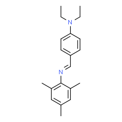 ChemSpider 2D Image | N,N-Diethyl-4-[(E)-(mesitylimino)methyl]aniline | C20H26N2