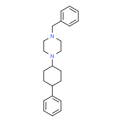 ChemSpider 2D Image | 1-Benzyl-4-(4-phenylcyclohexyl)piperazine | C23H30N2