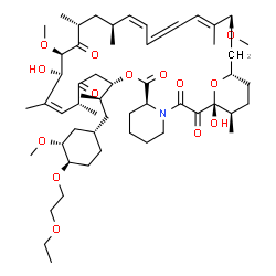 ChemSpider 2D Image | (1R,9S,12S,15R,16Z,18R,19R,21R,23S,24Z,28E,30S,32S,35R)-12-{(2R)-1-[(1S,3R,4R)-4-(2-Ethoxyethoxy)-3-methoxycyclohexyl]-2-propanyl}-1,18-dihydroxy-19,30-dimethoxy-15,17,21,23,29,35-hexamethyl-11,36-dio
xa-4-azatricyclo[30.3.1.0~4,9~]hexatriaconta-16,24,26,28-tetraene-2,3,10,14,20-pentone | C55H87NO14
