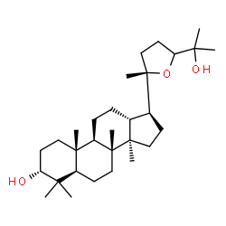 ChemSpider 2D Image | (3alpha)-20,24-Epoxydammarane-3,25-diol | C30H52O3