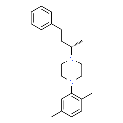 ChemSpider 2D Image | 1-(2,5-Dimethylphenyl)-4-[(2S)-4-phenyl-2-butanyl]piperazine | C22H30N2