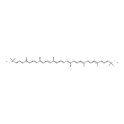 ChemSpider 2D Image | (3E,3'E)-1,1'-Dimethoxy-3,3',4,4'-tetradehydro-1,1',2,2'-tetrahydro-psi,psi-carotene | C42H60O2
