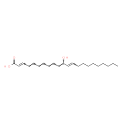 ChemSpider 2D Image | (2E,4E,6E,8E,10Z,12E)-11-Hydroxy-2,4,6,8,10,12-docosahexaenoic acid | C22H32O3
