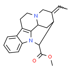 ChemSpider 2D Image | Methyl (19E)-1,16-cyclocoryn-19-en-17-oate | C20H22N2O2