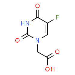 ChemSpider 2D Image | (5-Fluoro-2,4-dioxo-3,4-dihydro-1(2H)-pyrimidinyl)acetic acid | C6H5FN2O4