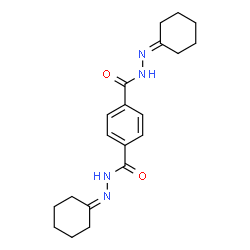 ChemSpider 2D Image | N'~1~,N'~4~-Dicyclohexylideneterephthalohydrazide | C20H26N4O2