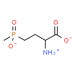 ChemSpider 2D Image | 2-Ammonio-4-(methylphosphinato)butanoate | C5H11NO4P