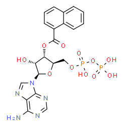 ChemSpider 2D Image | 3'-O-1-Naphthoyladenosine 5'-(trihydrogen diphosphate) | C21H21N5O11P2