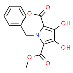 ChemSpider 2D Image | Dimethyl 1-benzyl-3,4-dihydroxy-1H-pyrrole-2,5-dicarboxylate | C15H15NO6