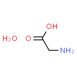 ChemSpider 2D Image | Glycine, monohydrate | C2H7NO3
