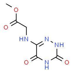 ChemSpider 2D Image | glycine, N-(3,5-dihydroxy-1,2,4-triazin-6-yl)-, methyl ester | C6H8N4O4