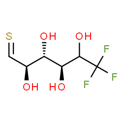 ChemSpider 2D Image | (5xi)-6-Deoxy-6,6,6-trifluoro-1-thio-D-ribo-hexose | C6H9F3O4S
