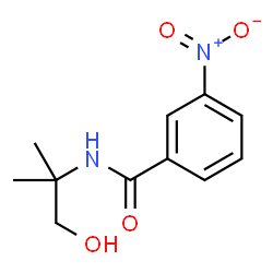 ChemSpider 2D Image | N-(1-Hydroxy-2-methyl-2-propanyl)-3-nitrobenzamide | C11H14N2O4