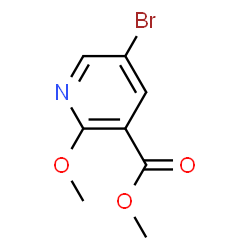 ChemSpider 2D Image | Methyl 5-bromo-2-methoxynicotinate | C8H8BrNO3