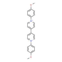 ChemSpider 2D Image | 1,1'-Bis(4-methoxyphenyl)-4,4'-bipyridinium | C24H22N2O2