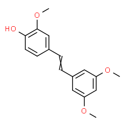 ChemSpider 2D Image | 4-[2-(3,5-Dimethoxyphenyl)vinyl]-2-methoxyphenol | C17H18O4