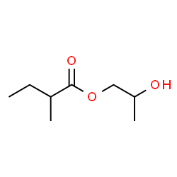 ChemSpider 2D Image | 2-Hydroxypropyl 2-methylbutanoate | C8H16O3