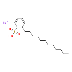 ChemSpider 2D Image | Sodium dodecylbenzenesulfonic acid | C18H30NaO3S