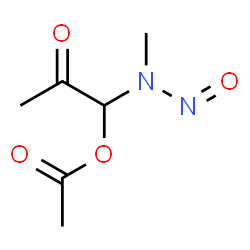 ChemSpider 2D Image | 1-[Methyl(nitroso)amino]-2-oxopropyl acetate | C6H10N2O4
