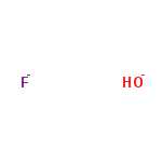 InChI=1/FH.H2O/h1H;1H2/p-2