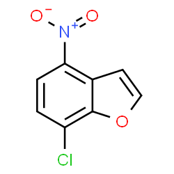 ChemSpider 2D Image | 7-Chloro-4-nitro-1-benzofuran | C8H4ClNO3
