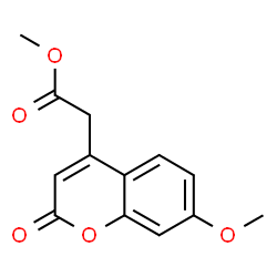 ChemSpider 2D Image | methyl 7-methoxycoumarin-4-acetate | C13H12O5