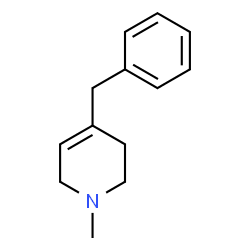 ChemSpider 2D Image | 1-Methyl-4-benzyl-1,2,3,6-tetrahydropyridine | C13H17N