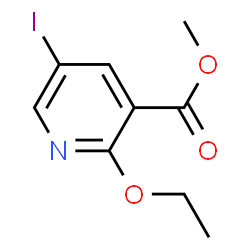 ChemSpider 2D Image | Methyl 2-ethoxy-5-iodonicotinate | C9H10INO3