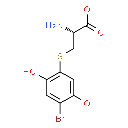 ChemSpider 2D Image | S-(4-Bromo-2,5-dihydroxyphenyl)-L-cysteine | C9H10BrNO4S