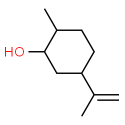 ChemSpider 2D Image | 5-Isopropenyl-2-methylcyclohexanol | C10H18O