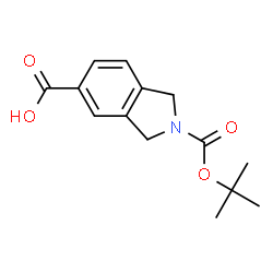ChemSpider 2D Image | 2-(tert-Butoxycarbonyl)isoindoline-5-carboxylic acid | C14H17NO4