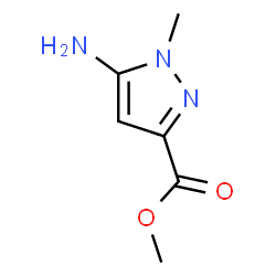ChemSpider 2D Image | Methyl 5-amino-1-methyl-1H-pyrazole-3-carboxylate | C6H9N3O2