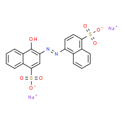 ChemSpider 2D Image | Carmoisine | C20H12N2Na2O7S2