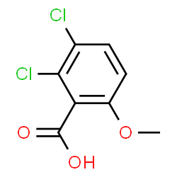 ChemSpider 2D Image | 2,3-Dichloro-6-methoxybenzoic acid | C8H6Cl2O3