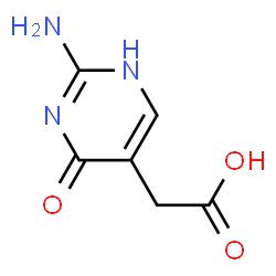 ChemSpider 2D Image | 5-pyrimidineacetic acid, 2-amino-4-hydroxy- | C6H7N3O3