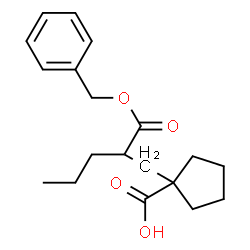ChemSpider 2D Image | 1-{2-[(Benzyloxy)carbonyl]pentyl}cyclopentanecarboxylic acid | C19H26O4