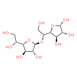 ChemSpider 2D Image | 5-O-beta-D-Galactofuranosyl-alpha-D-galactofuranose | C12H22O11