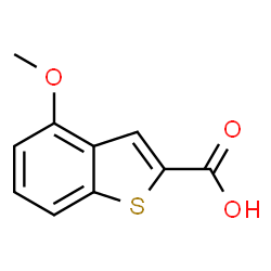 ChemSpider 2D Image | 4-Methoxy-1-benzothiophene-2-carboxylic acid | C10H8O3S