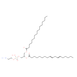 ChemSpider 2D Image | 25-Amino-22-hydroxy-22-oxido-16-oxo-17,21,23-trioxa-22lambda~5~-phosphapentacosan-19-yl 9,12-octadecadienoate | C39H74NO8P
