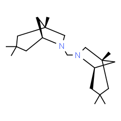 ChemSpider 2D Image | (1R,5S,1'S,5'R)-6,6'-Methylenebis(1,3,3-trimethyl-6-azabicyclo[3.2.1]octane) | C21H38N2