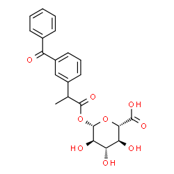 ChemSpider 2D Image | Ketoprofen glucuronide | C22H22O9