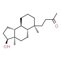 ChemSpider 2D Image | 4-[(3S,3aR,5aR,6S,9aS,9bR)-3-Hydroxy-3a,6-dimethyldodecahydro-1H-cyclopenta[a]naphthalen-6-yl]-2-butanone | C19H32O2