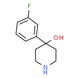 ChemSpider 2D Image | 4-(3-Fluorophenyl)-4-piperidinol | C11H14FNO