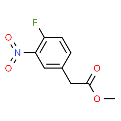 ChemSpider 2D Image | Methyl (4-fluoro-3-nitrophenyl)acetate | C9H8FNO4