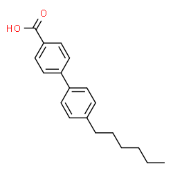 ChemSpider 2D Image | 4'-Hexyl-4-biphenylcarboxylic acid | C19H22O2